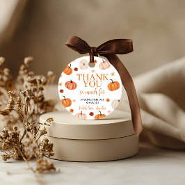 Pumpkin Erster Geburtstag Vielen Dank Tag Geschenkanhänger