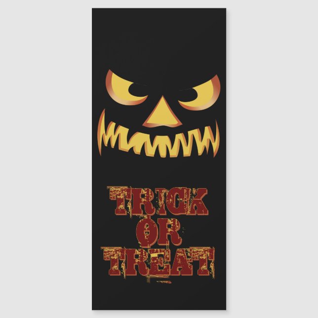 Pumpkin Face 2 Magnetkarte (Vorderseite)