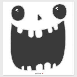 Pumpkin Face Carving Halloween Funny Smile Aufkleber