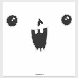 Pumpkin Face Carving Halloween Funny Smile Aufkleber