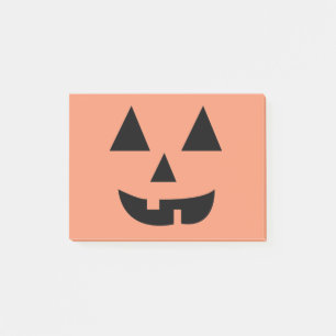 Pumpkin Face Halloween Post-it Klebezettel