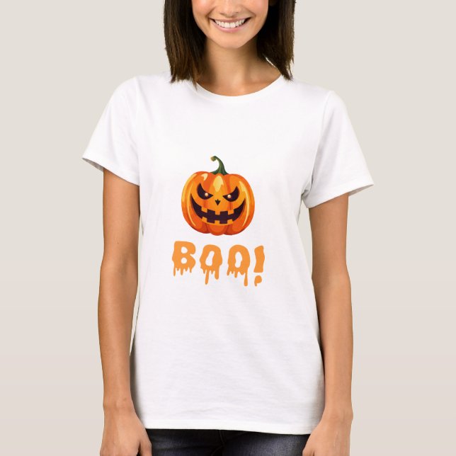 Pumpkin Face Halloween T - Shirt | Halloween (Vorderseite)