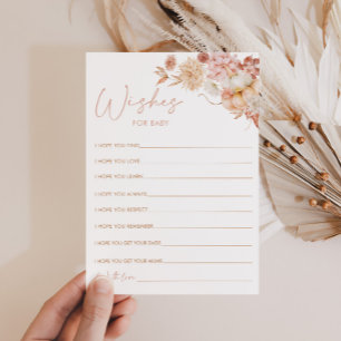 Pumpkin Fall Baby Dusche Wünsche für Babykarte Einladung