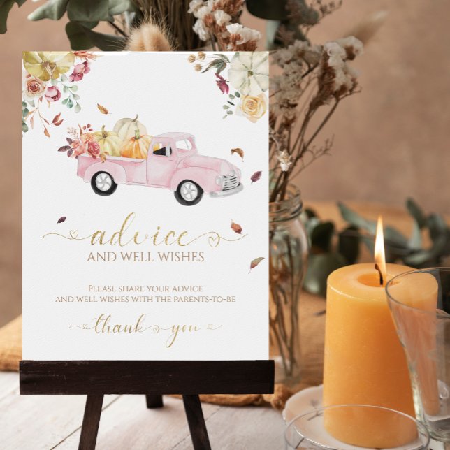 Pumpkin Fall Baby Duschhilfe & Wünsche Unterschrei Poster (Von Creator hochgeladen)