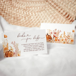 Pumpkin Fall Books für Baby Ticket Begleitkarte