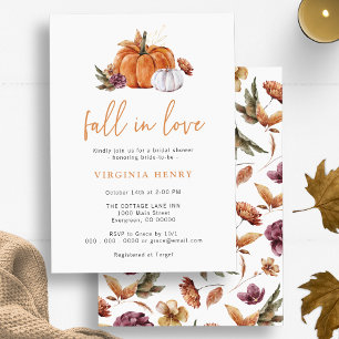 Pumpkin Fall Brautparty Einladung