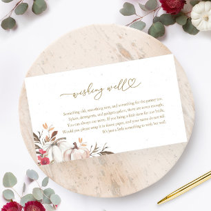 Pumpkin Fall Brautparty wünscht gut Begleitkarte