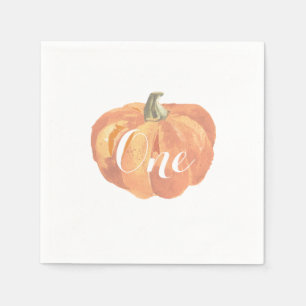 Pumpkin Fall Erster Geburtstag-Party Neapel Serviette
