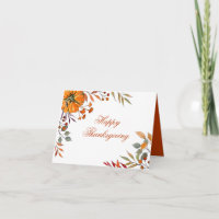 Pumpkin Fall foliage Erntedank Company Card