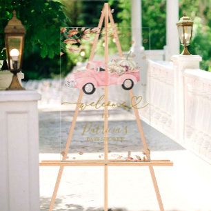 Pumpkin Fall Girl Babydusche Begrüßungszeichen Acrylschild