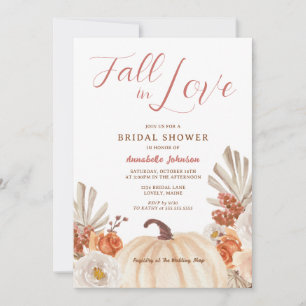 Pumpkin Fall in Liebe Bridal Dusche Einladung