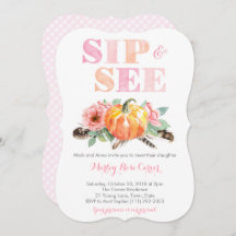 Pumpkin Fall Sip und Neues Baby Party