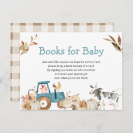Pumpkin Farm Animal Tractor Books for Baby Postkarte