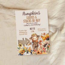 Pumpkin Farm Fall Sonnenblume Geburtstag