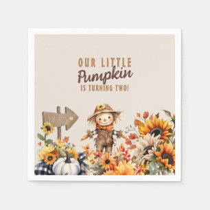 Pumpkin Farm Sonnenblume Geburtstag Serviette