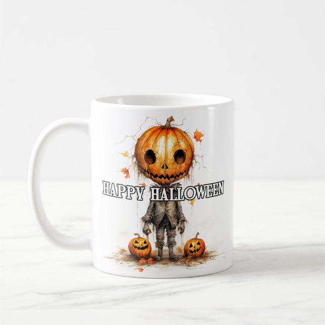Pumpkin Fiend | Frohe Halloween Kaffeetasse (Links)