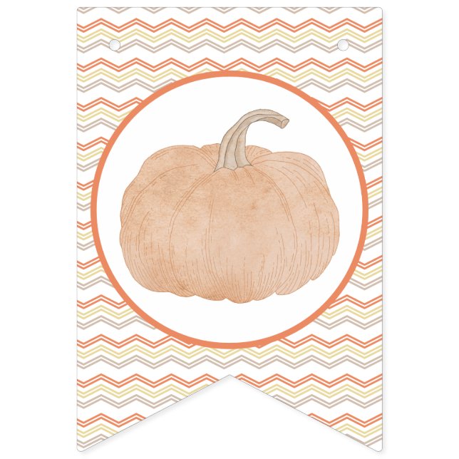 Pumpkin First Birthday Party Banner (Erste Fahne)