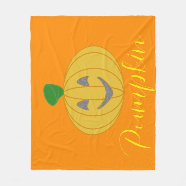 Pumpkin Fleecedecke (Vorderseite)
