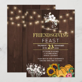 Pumpkin Floral Holz Lichter freundlich Einladung