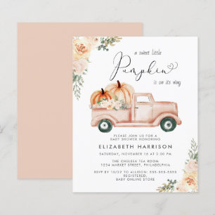 Pumpkin Floral Truck Wasserfarbe Kinderdusche lade