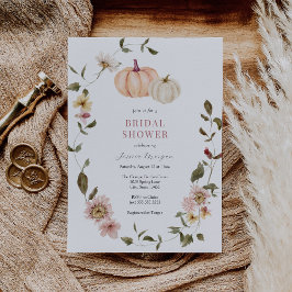 Pumpkin Floral Wreath Bridal Dusche Einladung