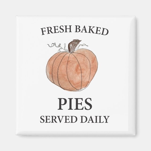 Pumpkin Fresh Baked Pies Art Magnet (Vorne)