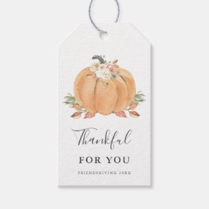 Pumpkin Friendsgiving Erntedank Dankeschön Geschenkanhänger