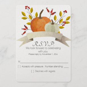 Pumpkin Fun/Erntedank Hochzeit/UAWG Einladung
