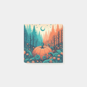 Pumpkin Fun Herbst Erntedank Orange Herbstlaub Post-it Klebezettel