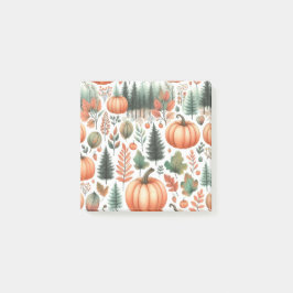 Pumpkin Fun Herbst Erntedank Orange Herbstlaub Post-it Klebezettel