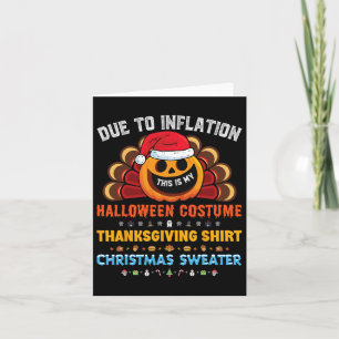 Pumpkin Funny Halloween Erntedank Weihnachten 202 Karte