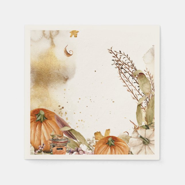 Pumpkin Garden Harvest Napkins Serviette (Vorderseite)