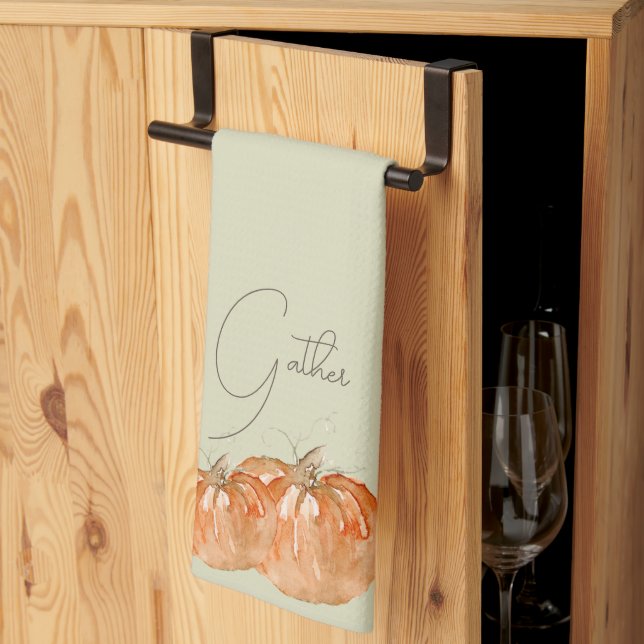 Pumpkin "Gather" Geschirrtuch (Drittel gefaltet)