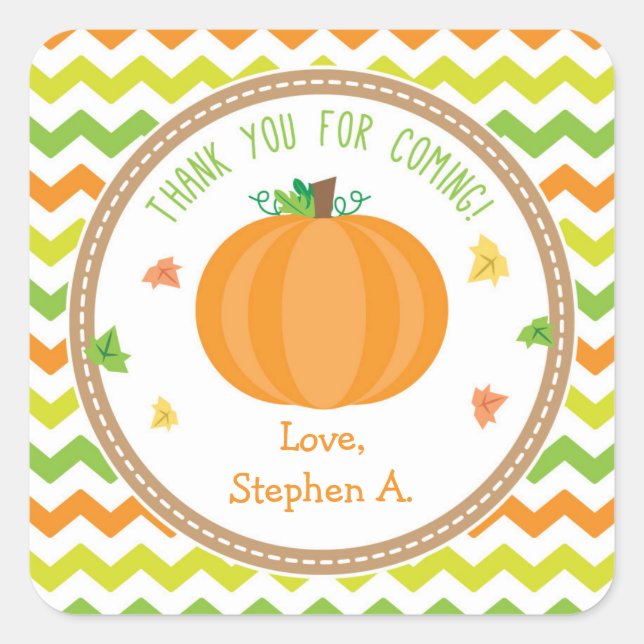 Pumpkin Gefälligkeitstags / Pumpkin Stickers (Vorderseite)
