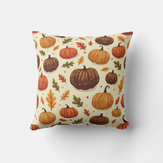 Pumpkin gemusterte Kissen