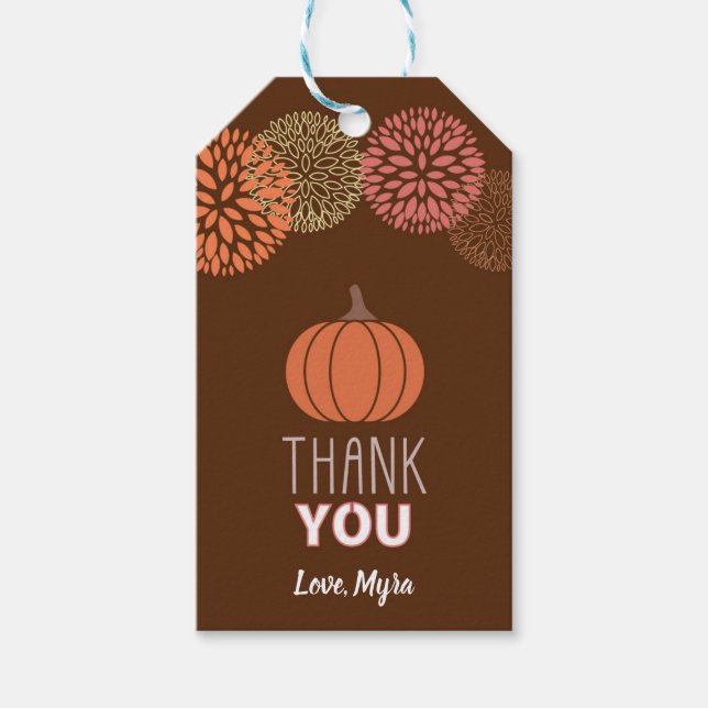 Pumpkin-Geschenktag Geschenkanhänger (Vorderseite)