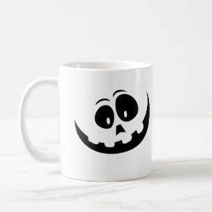 Pumpkin-Gesicht bestickt Kaffeetasse