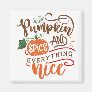 Pumpkin Gewürz & Alles Gute Fall Design Magnet
