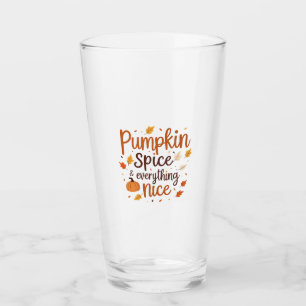 Pumpkin Gewürz & Alles Gute Herbst Minimalistisch Glas
