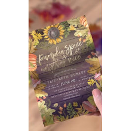 Pumpkin Gewürz & Alles Gute Herbstdusche Einladung