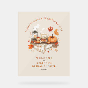 Pumpkin Gewürz & Alles Gute - Herbstfohlen Acrylschild