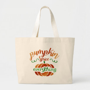 Pumpkin Gewürz alles Jumbo Stoffbeutel