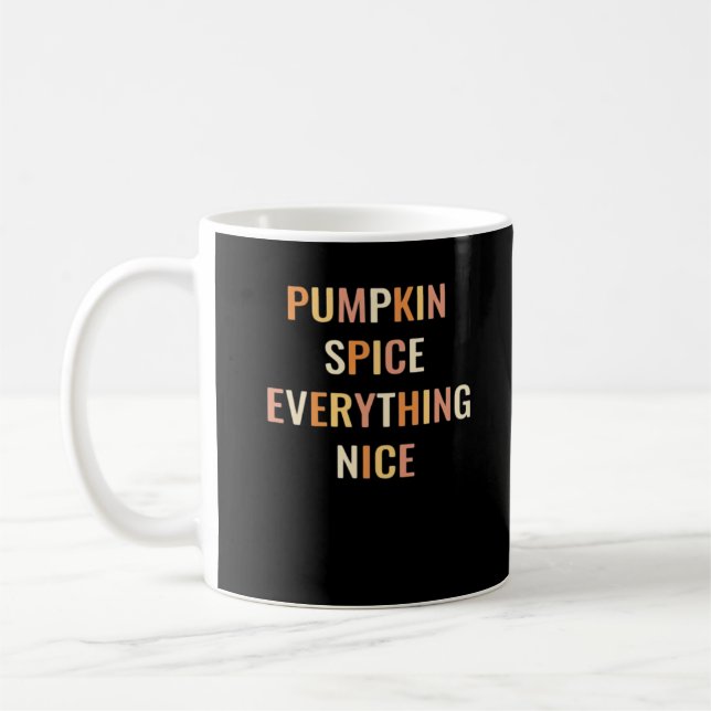 Pumpkin Gewürz Alles Nette Angepasst Kaffeetasse (Links)