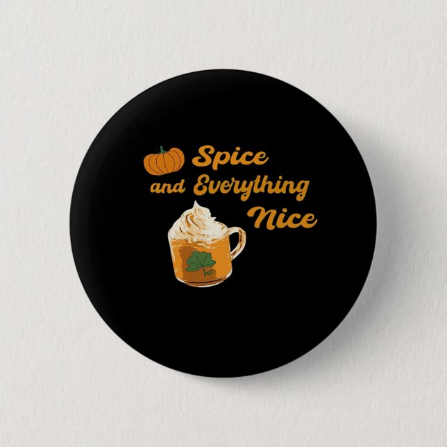 Pumpkin Gewürz & Alles Nette Button (Vorderseite)