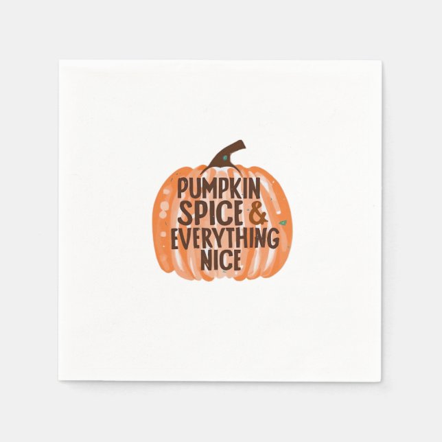Pumpkin Gewürz & Alles Nette Slogan & Quo Serviette (Vorderseite)