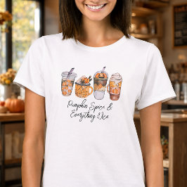 Pumpkin Gewürz & Alles Nizza Fall Kaffee Lover T-Shirt