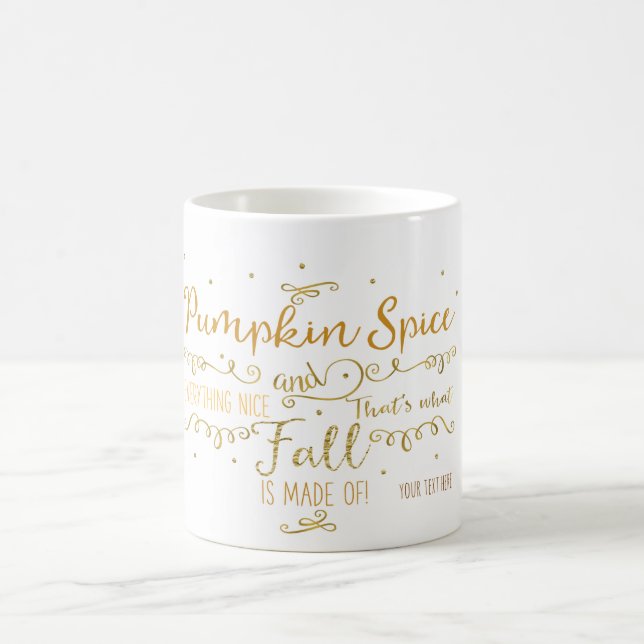 Pumpkin Gewürz & Alles Nizza Fall Kaffee Tee Kaffeetasse (Mittel)