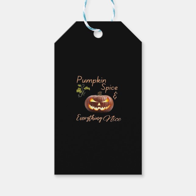 Pumpkin Gewürz $ Alles Nizza Geschenkanhänger (Vorderseite)