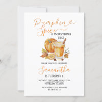 Pumpkin Gewürz & Alles Nizza Herbst 1. Geburtstag