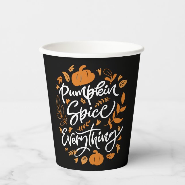 Pumpkin Gewürz alles Pappbecher (Vorderseite)